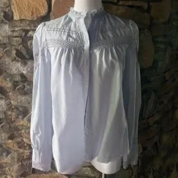 Go> by GoSilk Town & Country Blouse Cloud Blue - Picture 3 of 4